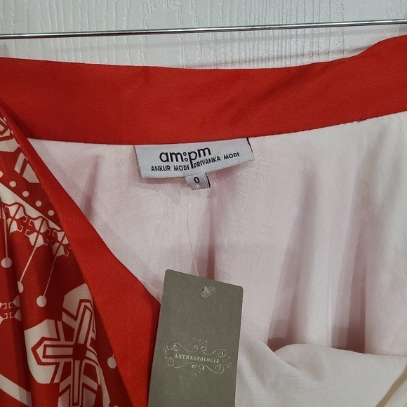 NWOT Anthropologie Sundial Bali Skirt 0 AM:PM Ankur Modi Priyanka Modi Z533-5 - Picture 6 of 9
